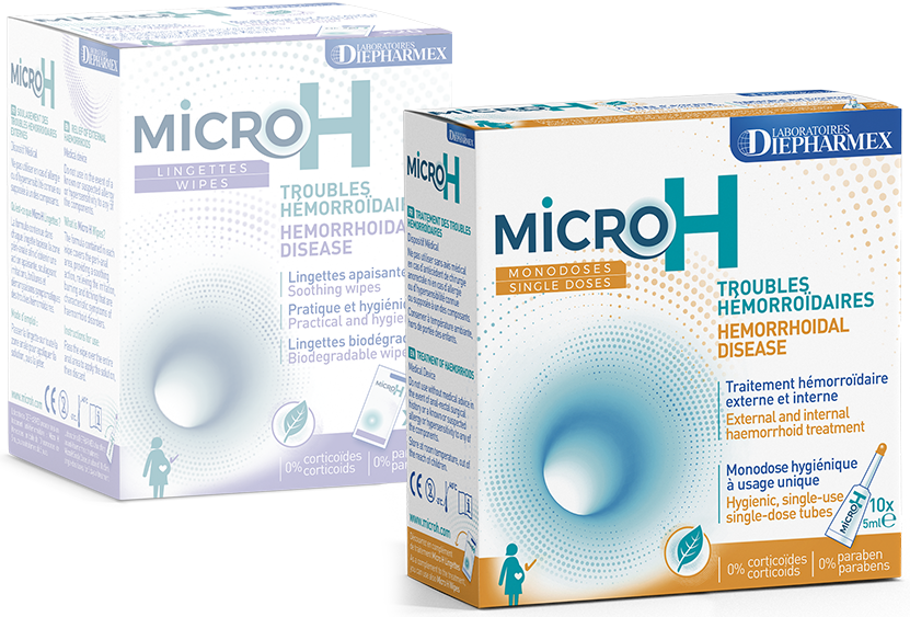 Notre autre produit, microh monodoses pour soulager encore mieux vos hémorroïdes