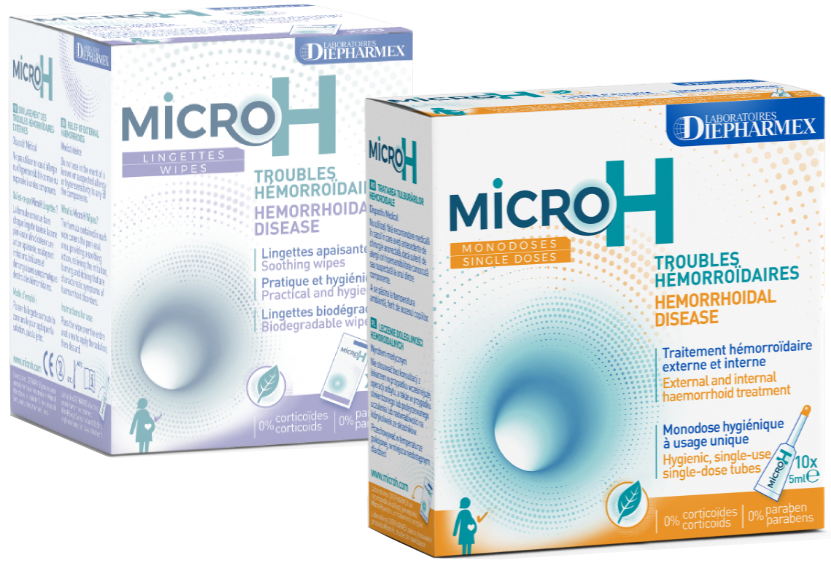 Notre autre produit, microh monodoses pour soulager encore mieux vos hémorroïdes